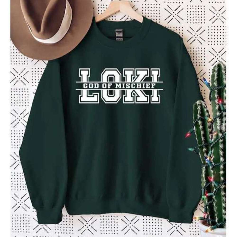 Loki God Of Mischief Marvel Character Graphic Sweatshirt